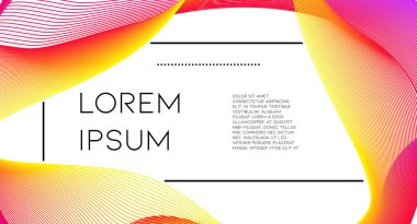 Fütürist soyut vektör arka plan hipster elemanları ile... Parlak degrade geometrik kapak tasarımı. 3D sıvı şekiller, çizgiler kompozisyon. Davetiye şablonları ayarlamak. Müzik Festivali Afiş. Özet satırları.