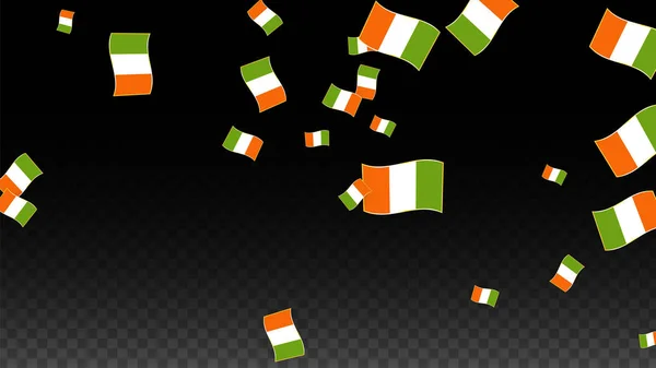 Vektor irischen nationalen Hintergrund. Saint Patrick Day Plakat für Pub Party. 17. März Symbolbild. Flagge Irlands. Wir sind ein Banner über den Tourismus. eire Insel. Keltische Flagge. Touristische Dublinpostkarte. — Stockvektor