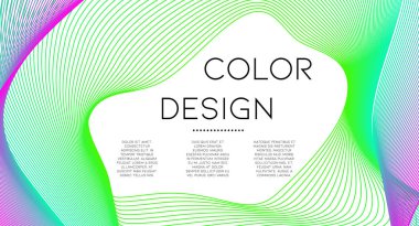 Fütürist soyut vektör arka plan hipster elemanları ile... Parlak degrade geometrik kapak tasarımı. 3D sıvı şekiller, çizgiler kompozisyon. Davetiye şablonları ayarlamak. Müzik Festivali Afiş. Özet satırları.