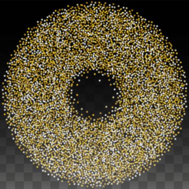 Siyah üzerine altın parıldayan taşıyıcı dokusu. Altın Parıltı deseni. Altın Noel ve Yeni Yıl Karı. Altın Konfeti Patlaması. Yıldız tozu. Parti Işıkları Tasarımlı Soyut Titrek Arkaplan. 