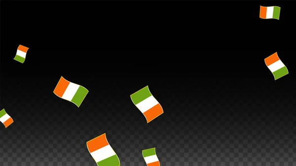 Vektor irischen nationalen Hintergrund. Saint Patrick Day Plakat für Pub Party. 17. März Symbolbild. Flagge Irlands. Wir sind ein Banner über den Tourismus. eire Insel. Keltische Flagge. Touristische Dublinpostkarte. — Stockvektor