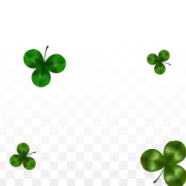 Vektör Yonca Yaprağı Saydam Arkaplanda Metin İçin Alan ile izole edildi. Aziz Patrick Günü İllüstrasyonu. İrlanda 'nın Şanslı Yonca Posteri. Pub 'daki konser icadı. Üst Manzara. Başarı Sembolleri.