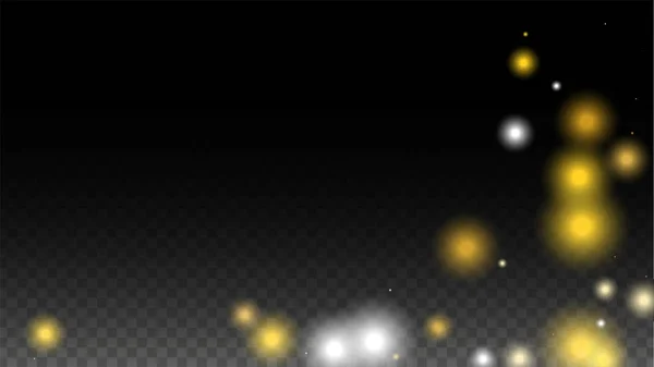 Texture vectorielle de paillettes d'or sur un noir. Golden Glow Pattern. Noël doré et neige du Nouvel An. L'explosion dorée des confettis. Star Dust. Résumé Flicker arrière-plan avec un design de lumières de fête. — Image vectorielle