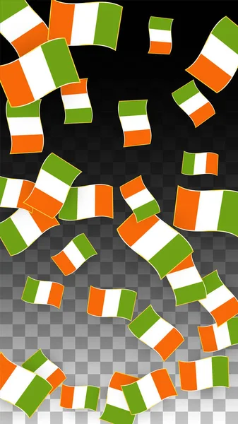 Vektor irischen nationalen Hintergrund. Saint Patrick Day Plakat für Pub Party. 17. März Symbolbild. Flagge Irlands. Wir sind ein Banner über den Tourismus. eire Insel. Keltische Flagge. Touristische Dublinpostkarte. — Stockvektor