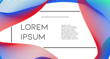 Fütürist soyut vektör arka plan hipster elemanları ile... Parlak degrade geometrik kapak tasarımı. 3D sıvı şekiller, çizgiler kompozisyon. Davetiye şablonları ayarlamak. Müzik Festivali Afiş. Özet satırları.