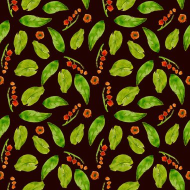 Suluboya çiçek desenleri, narin çiçekler. Kusursuz yaz mevsimi