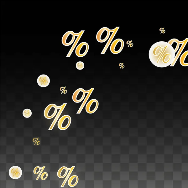 Luxury Vector Gold Ποσοστό Είσοδος Confetti σε διαφανές. Ποσοστό πώλησης φόντου. Επιχειρήσεις, Οικονομικά Εκτύπωση. Εικονογράφηση έκπτωσης. Αφίσα προώθησης. Μπλακ Φράιντει Μπάνερ. Πρότυπο ειδικής προσφοράς. — Διανυσματικό Αρχείο