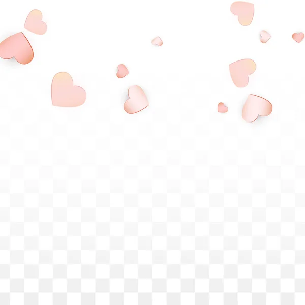 Love Hearts Confetti Falling Background. Saint-Valentin motif Romantique Coeurs éparpillés. Illustration vectorielle pour cartes, bannières, affiches, dépliants pour mariage, anniversaire, fête d'anniversaire, ventes . — Image vectorielle