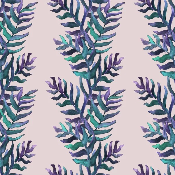 Zomer tropisch patroon, achtergrond met palmbladeren. — Stockfoto