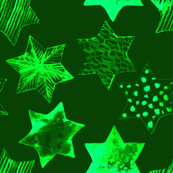 바다없는 물색 별들의 패턴입니다. 마법의 축제 배경. 한 — 스톡 사진