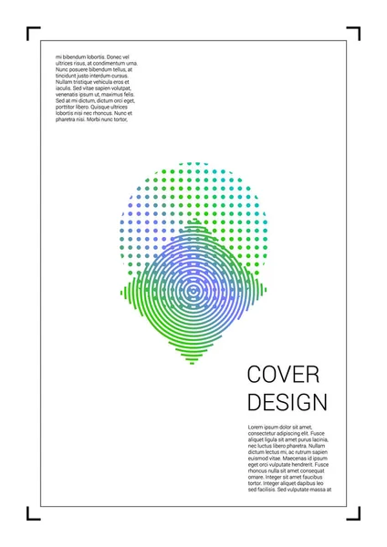Futuristic Vector Geometric Cover Design με Gradient και Abstract γραμμές και σχήματα για την επιχείρησή σας. Σχεδιασμός προτύπων με ολόγραμμα, Gradient Effect για το Electronic Festival. — Διανυσματικό Αρχείο