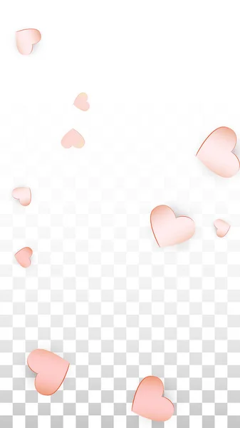 Miłość serca konfetti objętych tła. St. Valentine's Day wzór romantyczny rozproszone serca. Ilustracja wektorowa dla karty, banery, plakaty, ulotki, na ślub, rocznica, urodziny, sprzedaż. — Wektor stockowy