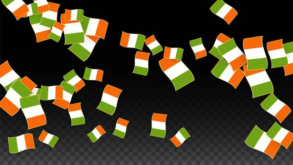 Vector Ierse nationale achtergrond. Sint Patrick Day Poster voor Pub partij. 17 maart symbool de illustratie. Vlag van Ierland. Eire Banner over toerisme. Eire eiland. Keltisch Vlag. Toeristische Dublin Postkaart. — Stockvector