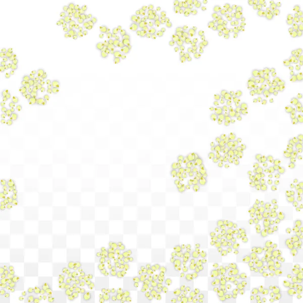 Blauer Vektor realistische blaue Blütenblätter fallen auf transparentem Hintergrund. Frühling romantische Blumen Illustration. Fliegende Blütenblätter. Sakura Wellness Design. Blütenkonfetti. Designelemente für die Hochzeitsdekoration. — Stockvektor