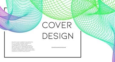 Fütürist soyut vektör arka plan hipster elemanları ile... Parlak degrade geometrik kapak tasarımı. 3D sıvı şekiller, çizgiler kompozisyon. Davetiye şablonları ayarlamak. Müzik Festivali Afiş. Özet satırları.