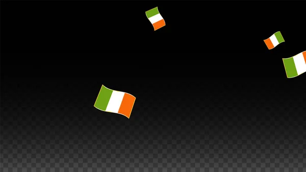 Irská národní pozadí vektor. Den svatého Patricka plakát Pub party. 17. března Symbol obrázku. Irská vlajka. Eire Banner o cestovním ruchu. Eire ostrov. Keltské vlajka. Turistické Dublin pohlednice. — Stockový vektor