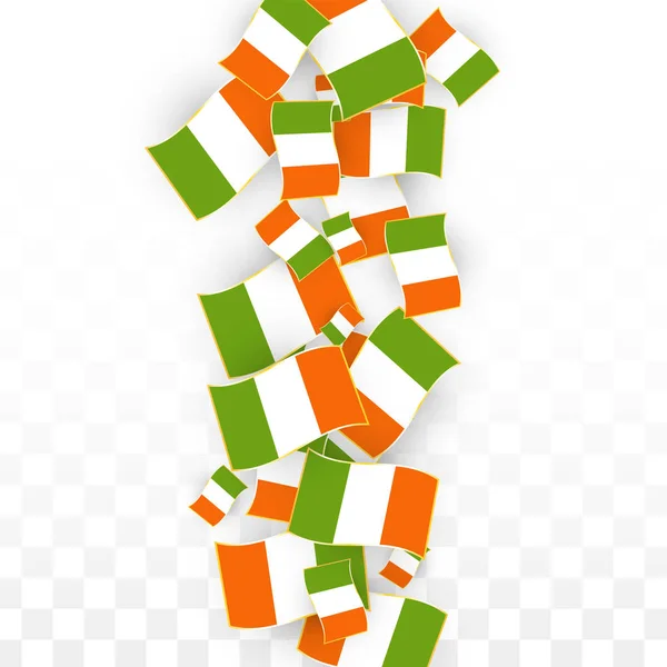벡터 아일랜드 국가 배경. 펍 파티에 대 한 세인트 패 트 릭의 날 포스터입니다. 3 월 17 일 기호 그림입니다. 아일랜드의 국기입니다. 아일랜드 관광에 대 한 배너입니다. 아일랜드 섬입니다. 셀 틱 플래그입니다. 더블린 관광 엽서. — 스톡 벡터