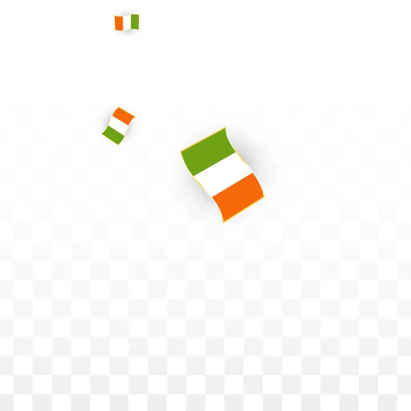 Vector Ierse nationale achtergrond. Sint Patrick Day Poster voor Pub partij. 17 maart symbool de illustratie. Vlag van Ierland. Eire Banner over toerisme. Eire eiland. Keltisch Vlag. Toeristische Dublin Postkaart. — Stockvector