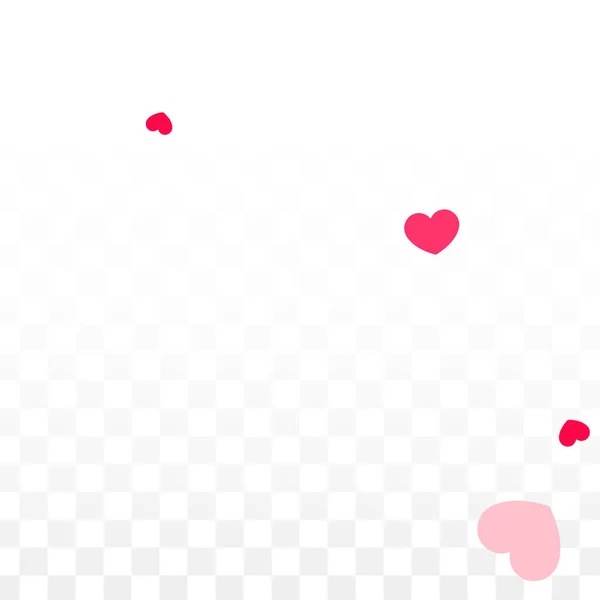 Hearts Confetti Falling Background. Saint-Valentin. Romantique Scattered Hearts Design Element. L'amour. Sweet Moment. Cadeau. Élément mignon de conception pour la vente ou la célébration. — Image vectorielle