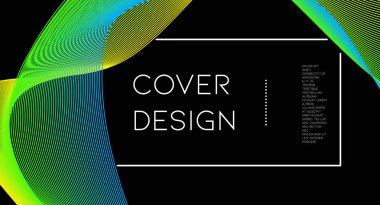 Fütürist soyut vektör arka plan hipster elemanları ile... Parlak degrade geometrik kapak tasarımı. 3D sıvı şekiller, çizgiler kompozisyon. Davetiye şablonları ayarlamak. Müzik Festivali Afiş. Özet satırları.