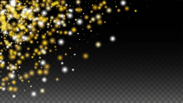 Gold Glitter Vector Textura sobre um preto. Padrão de brilho dourado. Gol. —  Vetores de Stock