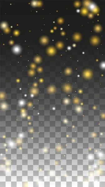 Gold Glitter Vector Texture on a Black. Golden Glow Pattern. Gol — Stock Vector