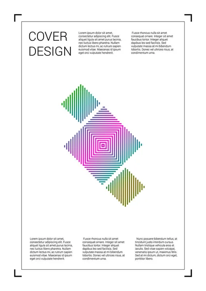 Diseño de la cubierta geométrica vectorial futurista con gradiente y Abstr — Archivo Imágenes Vectoriales