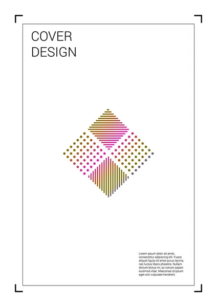 Diseño de la cubierta geométrica vectorial futurista con gradiente y Abstr — Archivo Imágenes Vectoriales