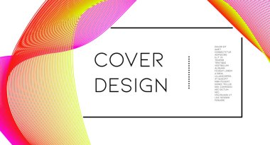 Fütürist soyut vektör arka plan hipster elemanları ile... Parlak degrade geometrik kapak tasarımı. 3D sıvı şekiller, çizgiler kompozisyon. Davetiye şablonları ayarlamak. Müzik Festivali Afiş. Özet satırları.