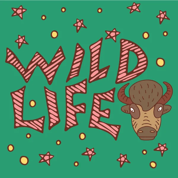 Yaban hayatı buffalo poster