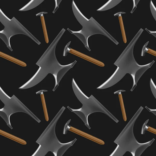Hoefsmeden tools patroon — Stockvector