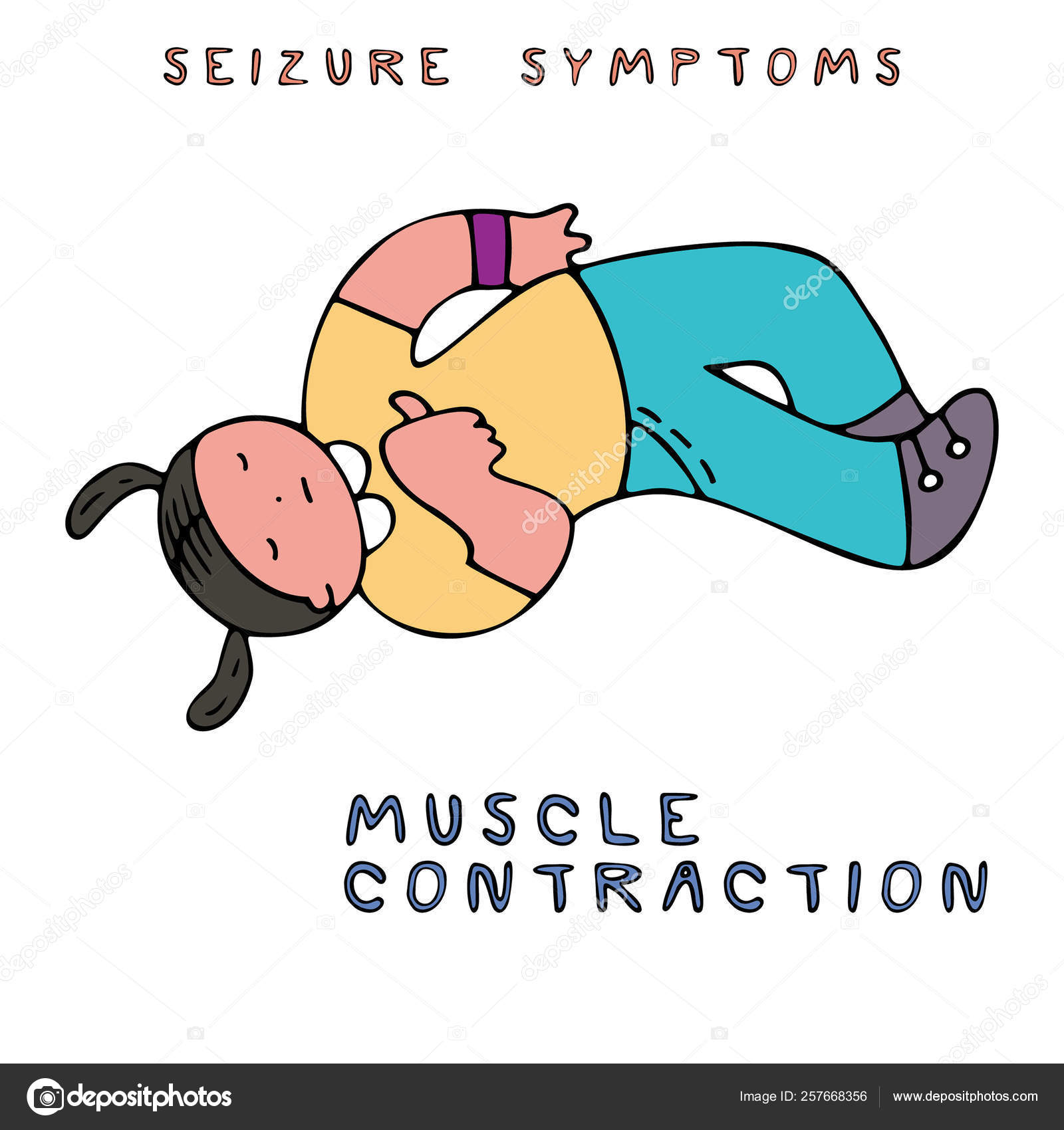 Epilepsy Seizure Symptoms Vector Image By C Tangamdp Vector Stock 257668356