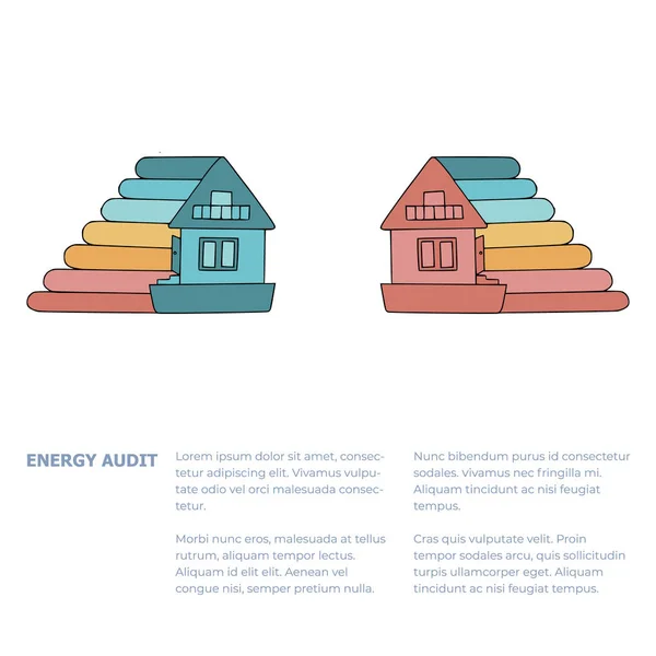 Auditoría energética similar 1 — Archivo Imágenes Vectoriales