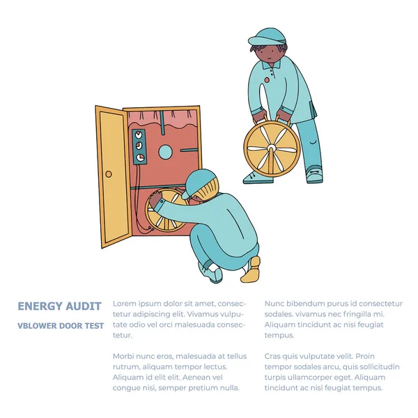 Auditoria energética similar 1 —  Vetores de Stock