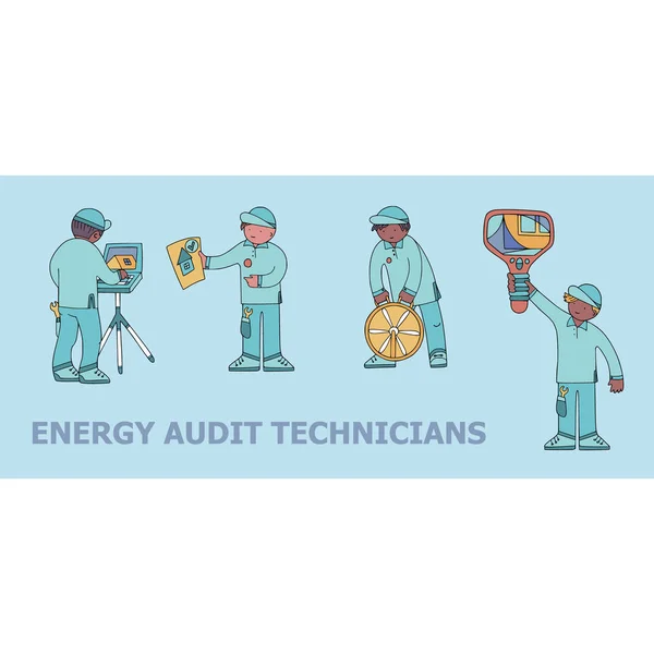 Auditoría energética similar 1 — Archivo Imágenes Vectoriales