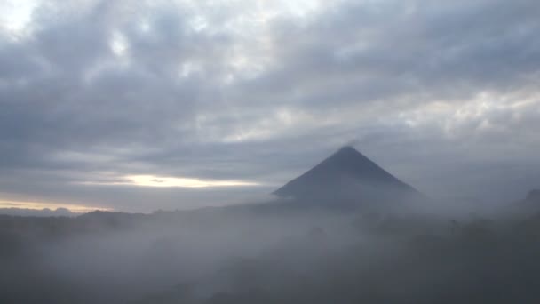 Uitzicht Arenal Vulkaan — Stockvideo