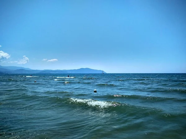 Mar Mediterráneo Azul Profundo Cielo — Foto de Stock