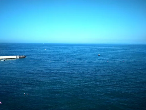 Mar Mediterráneo Azul Profundo Cielo — Foto de Stock