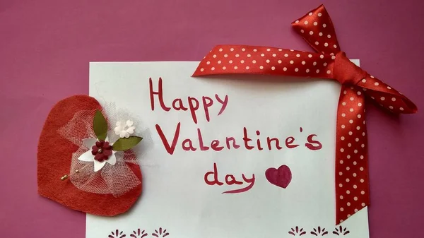 Ручної Роботи Серця Колір Тла День Святого Валентина — стокове фото
