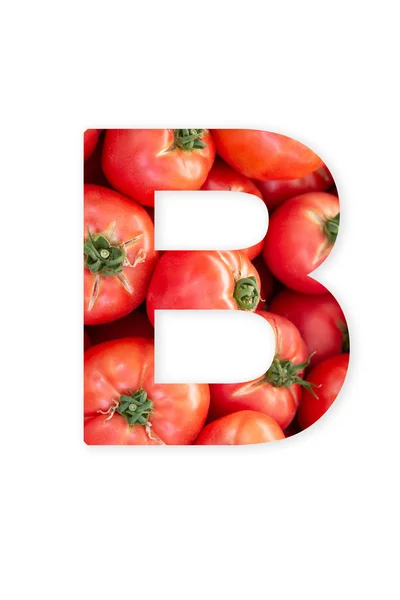 Huruf B dari huruf kapital alfabet. Huruf tunggal Terbuat dari toma — Stok Foto