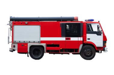 İtfaiyecilerin kamyoneti, detaylar ve ekipmanlarla kapatıldı.. 