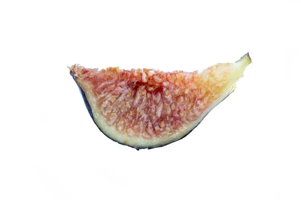 Fig Cor Azul Recortado Isolado Fundo Branco — Fotografia de Stock