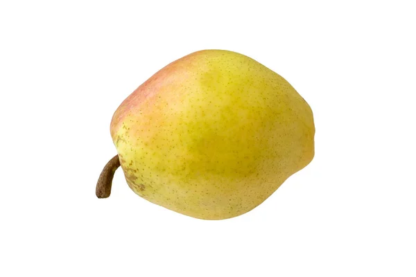 被白色背景隔开的黄色梨子 — 图库照片