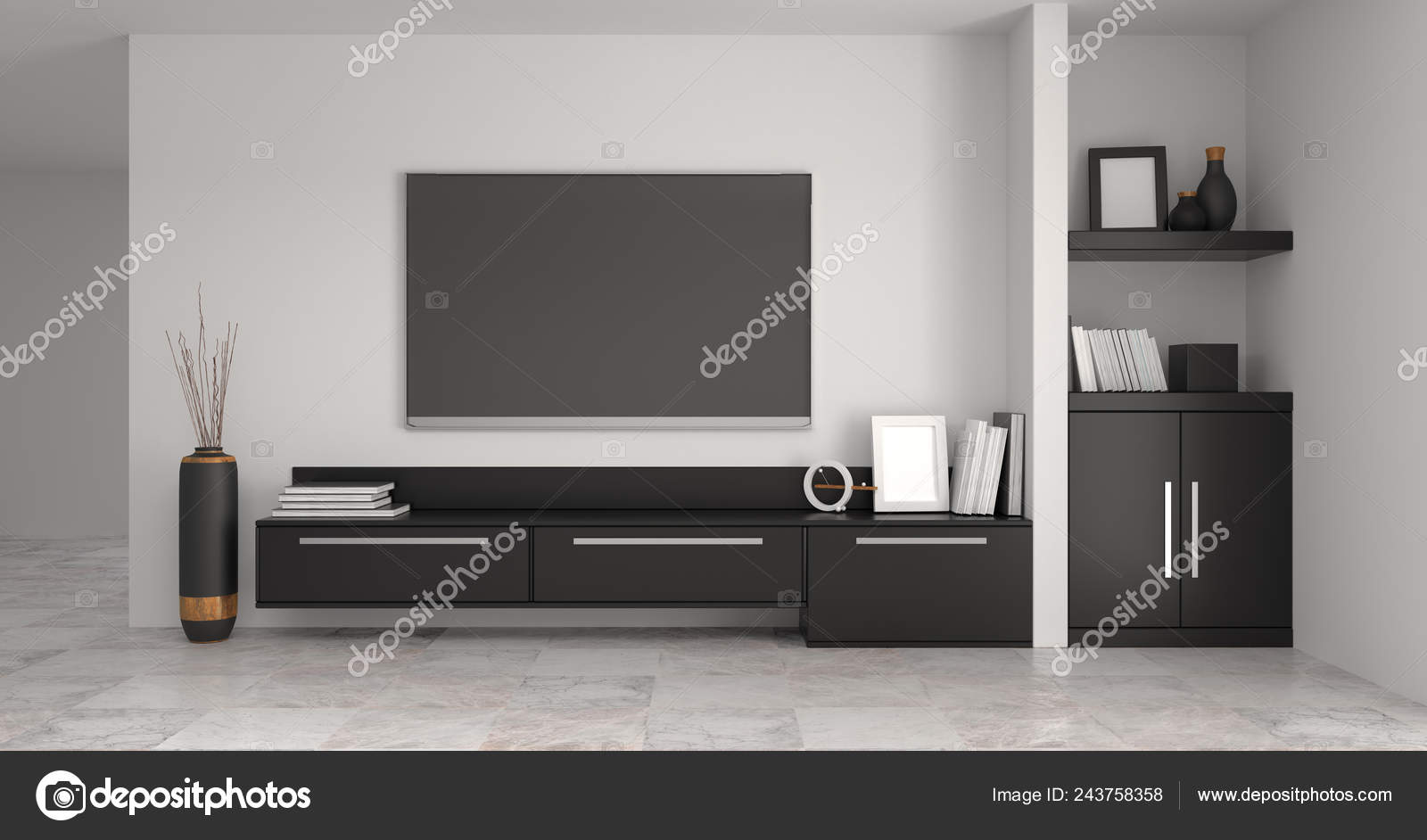 Modern Black Cabinet Empty Room Interior Designs Background Rendering Home Stock Photo By C 7966cherry Modern Black Cabinet Empty Room Interior Designs Background Rendering Home Stock Photo By C 7966cherry