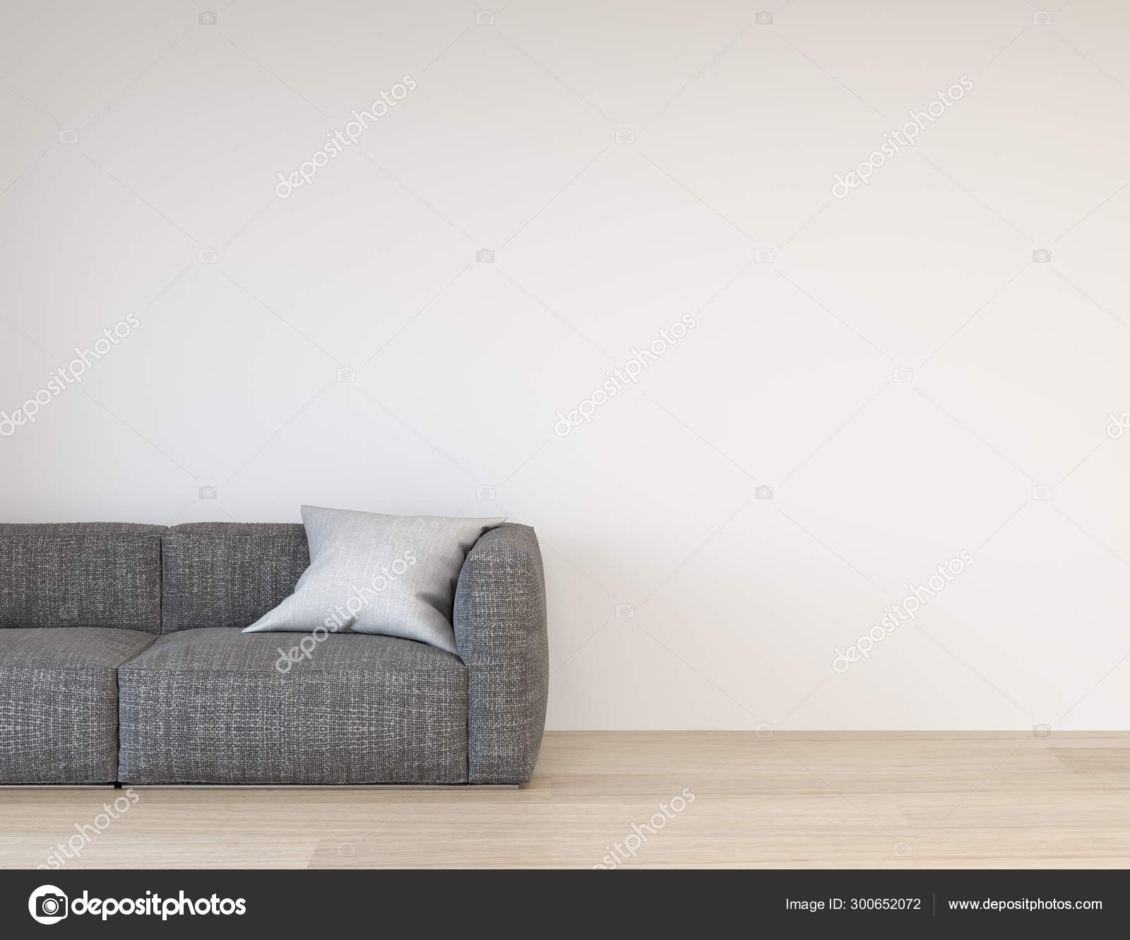 Download Wall Mockup Sofa Front Yellow Empty Wall Rendering Modern Home Stock Photo Image By C 7966cherry 300652072