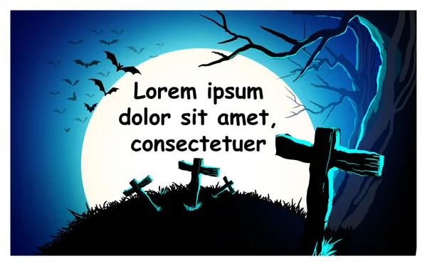 Halloween Spaß Kürbis Gespenst Poster Mit Text Trick Oder Behandeln — Stockvektor