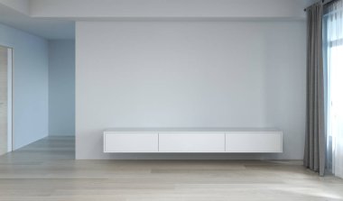 Televizyon dolabı duvar modeli, boş duvar 3d modern ev tasarımı, grafik tasarım duvarı için model ögesi maketi