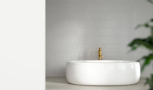 Casa Banho Interior Banheiro Chuveiro Design Moderno Casa Renderização Para — Fotografia de Stock