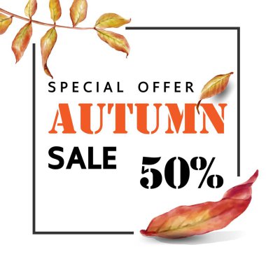 Sonbahar sosyal medya şablonları. Sosyal medya için kare çerçeve sonrası