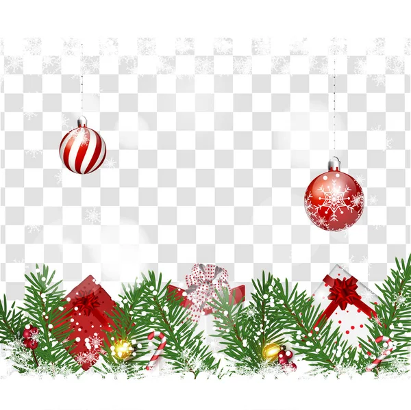 Natal Mídia Social Post Templates Post Quadro Quadrado Para Mídias — Vetor de Stock